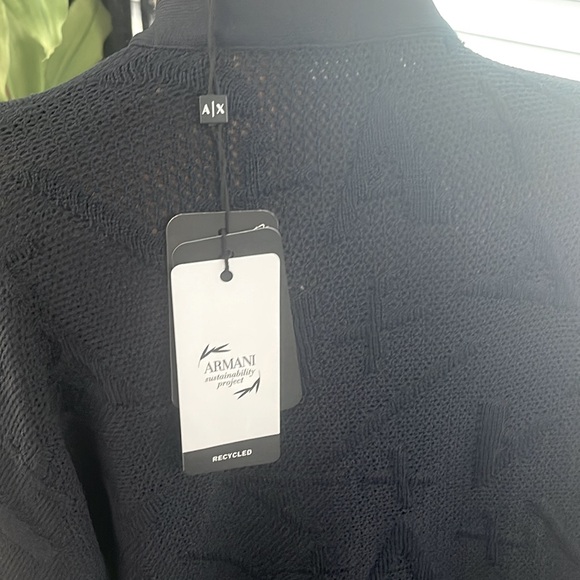 NWT Armani Exchange bell sleeve cardigan women’s medium luxurious loungewear - Picture 6 of 9